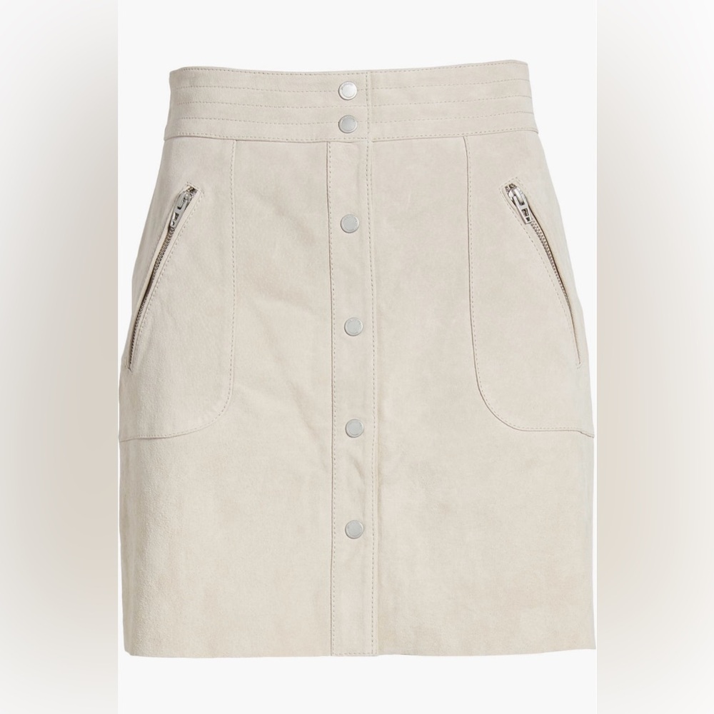 Blank NYC Button-Front Skirt